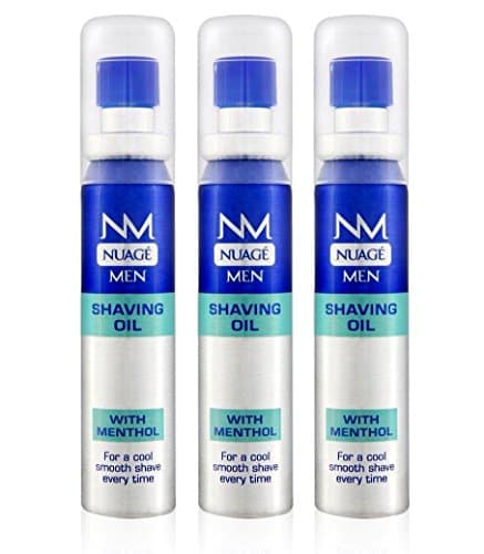Image of Nuage MEN Shaving Oil Menthol Pre Shave with Pump 20ml (3 Pack)