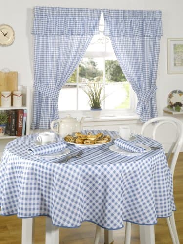 Image of Emma Barclay Molly - Gingham Table Cloth in Blue - 52x52 (132x132cm)