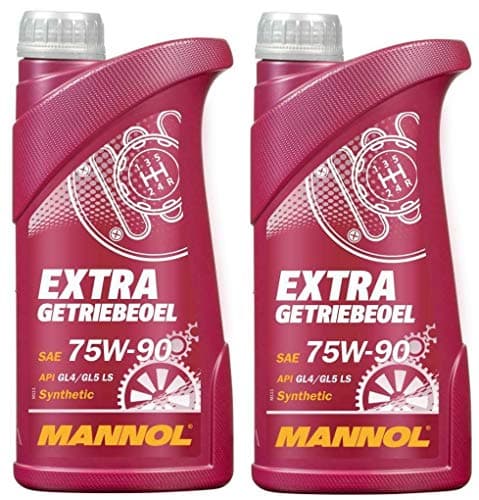 Image of Mannol Extra 75W90 GL4 GL5 Synthetic Gear Oil, Extreme Pressure EP, Limited Slip, 2 litres