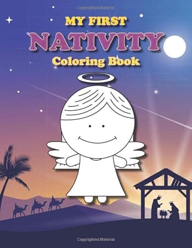 Image of My First Nativity Coloring Book: Christian Christmas coloring book for the little ones (Coloring Books for Toddlers)