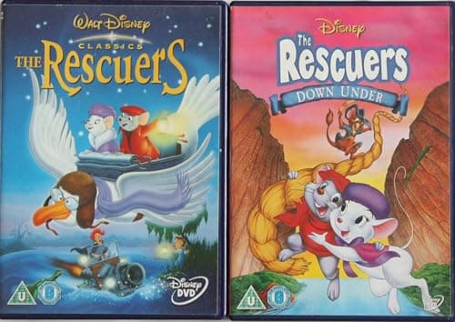 Image of THE RESCUERS 1-2 COMPLETE COLLECTION / 1. THE RESCUERS / 2. THE RESCUERS DOWN UNDER = ULTIMATE 2x DVD SET