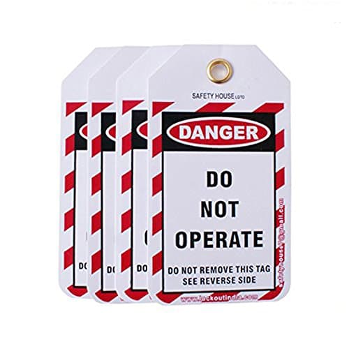 Image of Leaderman Lockout/off Danger Safety Tags Do Not Operate Sign - Pack of 10 LMTAG3