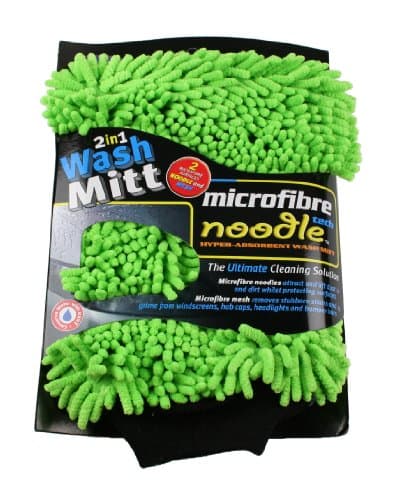 Image of Kent Car Care GKEQ2429 Microfibre Noodle Wash Mitt Colours May Vary