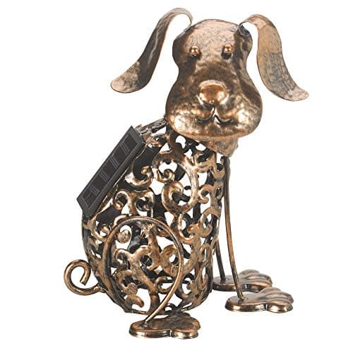 Image of Smart Garden Metal Scroll Dog Solar Light