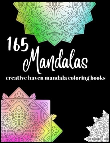 Image of Creative haven mandala coloring books: creative haven floral designs coloring book | 165 Mandalas