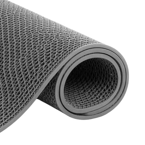 Image of CROWNSHOP Rubber Matting Non Slip 100X 50Cm 5MM Drainage Non Slip Floor Mat Thick Commercial Rubber Mat Garage Pools Restaurant Bars Bathroom Patio Outdoor Indoor Splash Matting