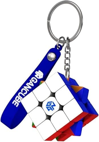 Image of GAREGEAR GAN330 Mini 3x3 Speed Cube with Keychain, Portable Puzzle Cube Key Ring