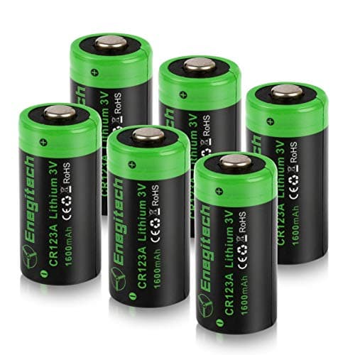 Image of CR123A 3V Lithium Battery, 1600mAh CR123 Disposable Batteries for Alarm System Motion Sensor Camera Torch Remote Toys Single Use 6 Pack