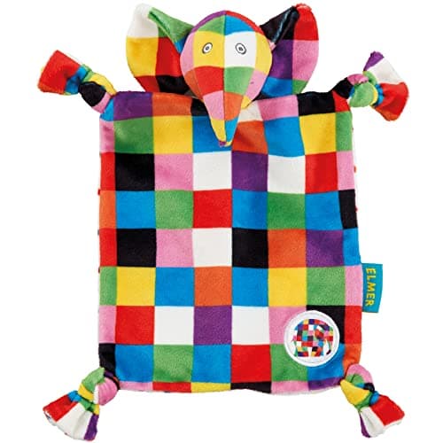 Image of Rainbow Designs EL1448 Elephant Elmer Comfort Blanket