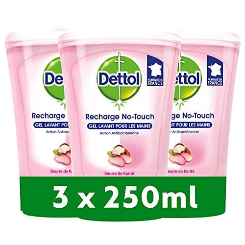Image of Dettol 250ml Shea No Touch Refill Soap - Set of 3