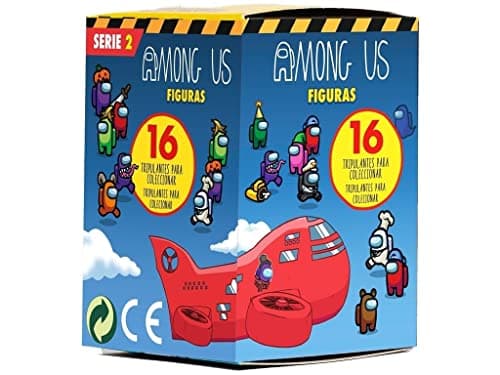 Image of Bizak - Among us s2-Pack 1 Surprise Box Dolls and Action Figures, Multicolor (6411-2207)
