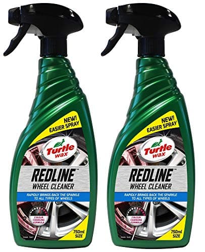 Image of Turtle Wax 53328 Redline Wheel Cleaner, 2 x 750ml - Non-Acidic, Safe for All Alloys, Decals and Wheel Nuts - Thick Gel for Max Cling, Instant Contact Cleaning, Only Water Pressure Required