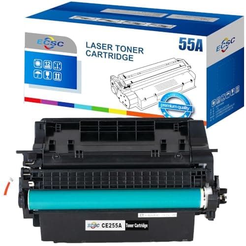 Image of ECSC Toner Cartridge CE255A For Printer, Compatible With HP LaserJet Enterprise 500 MFP M525dn M525f Enterprise P3015 P3015DN P3015X flow MFP M525c P3015 (Black, 1-Pack)