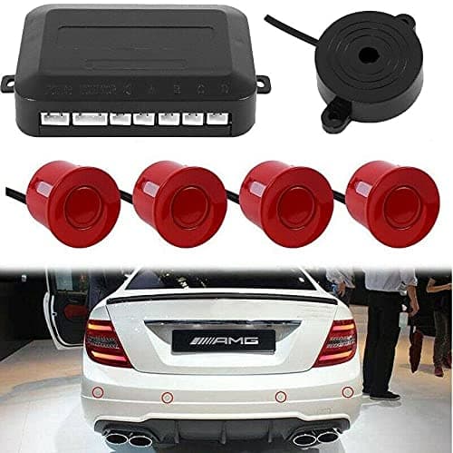 Image of Multibao Parking Sensor Car Reversing Sensors Backup Radar System Buzzer Alarm with 4 Red Sensors - Red