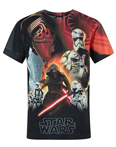 Image of Star Wars Force Awakens First Order Sublimation Boy's T-Shirt White