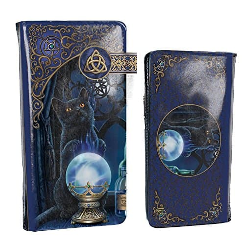 Image of Nemesis Now B4005K8 Witches Apprentice Lisa Parker Embossed Purse 19cm Purple, PU