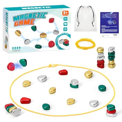 Image of Magnetic Chess Game Educational Checkers Game Fun Strategy Games Portable Educational Toy Battle Chess with Magnetic Effect Family Gathering Party Supplies Multicolor