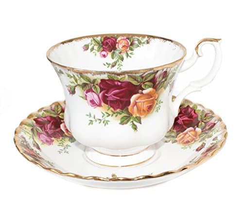 Image of Royal Albert Old Country Roses Tea Cup Set | English China, 1st Quality, Original Edition (1962-73) Old Country Roses Teacup & Matching Saucer