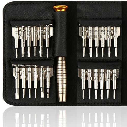 Image of H&S Precision Screwdriver Set - Mini Glasses Screwdriver - Use it for Watch Sunglasses PC Computer Laptop Glasses Tightening Jewellery - Micro Screwdrivers Set with 24 Bits