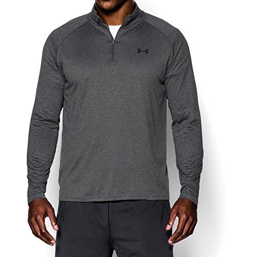 Image of Under Armour Men UA Tech 1/4 Zip Long-sleeve Shirt - Carbon Heather, XL