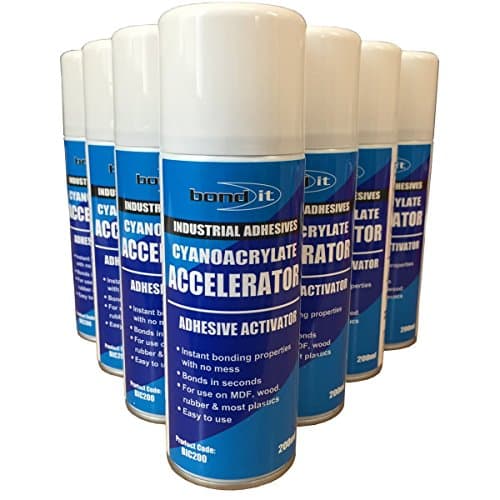 Image of (Pack of 2) Bond it Cyanoacrylate Accelerator Adhesive activator Super Glue Accelerator 200ml