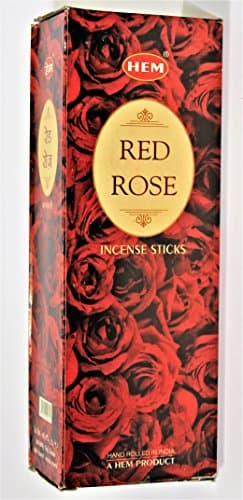 Image of YesMandala Hem Incense - Red Rose - 6 Boxes of 20 Sticks