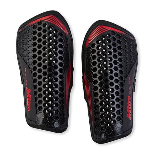 Image of Mitre Aircell Football Shin Pads | Extremely Breathable | Impact Protection | Lightweight Shin Guard Shinguards