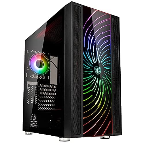 Image of Kolink Unity Adapt ARGB Mid-Tower PC Case with Swappable Front Panel, 420mm Radiator Support, Vertical GPU Ready, Type-C I/O, E-ATX Compatible, 415mm GPU Clearance, Black