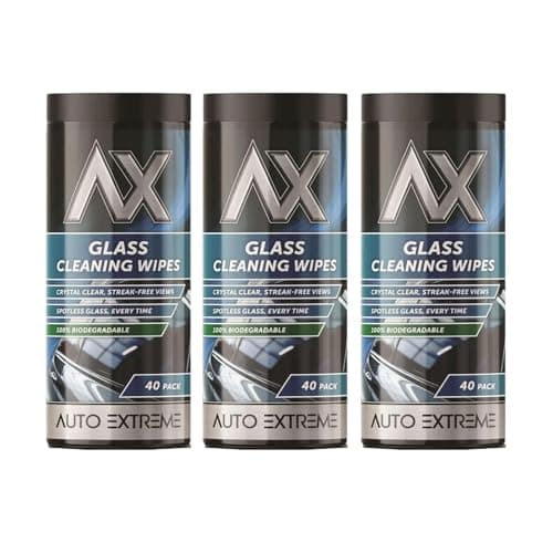 Image of MSQUARE Glass Cleaning Wipes, Streak-Free, Crystal Clear, Spotless Shine with Every Wipe, Easy & Effortless Cleaning, Wet Wipes for Windscreen, Windows & Mirrors (3Pcs)