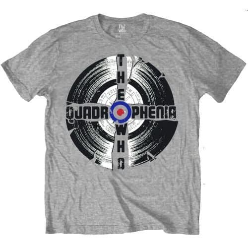 Image of Rock Off Official The Who Quadrophenia Mens T-Shirt ~ Grey/Vinyl/Mod (Small)