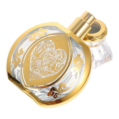 Image of Abaodam Portable Refillable Glass Perfume Bottle 50Ml with Diamond Lid, Tight Seal Spray Bottle Suitable for Travel and Daily Use