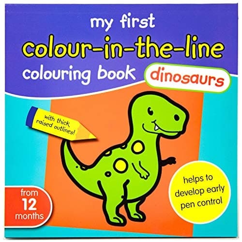 Image of My First Colouring Book Dinosaurs - Baby First Colour in The Line - from 12 Months