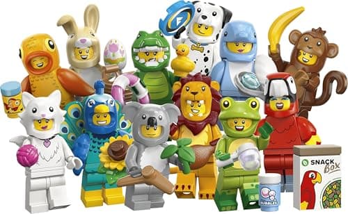 Image of LEGO Minifigures Animal Series 28 - Blind Box - Get 1 of 12 Collectible Toys - Figures incl. Lion, Bunny, Cat & Dolphin - Party Bag Fillers for 5+ Year Old Boys & Girls - 71051
