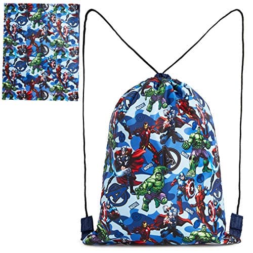 Image of Marvel Children's Small Backpack with Drawstring for Sports, School, Swimming Pool