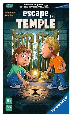 Image of Ravensburger 20963 Escape the Temple Board Game for Children from 8 Years, Family Game for Children and Adults, Classic for 2-4 Players