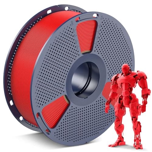 Image of SUNLU PLA 3D Printer Filament, Neatly Wound PLA Filament 1.75mm, Dimensional Accuracy +/- 0.02mm, 1KG Spool 2.2lbs. (Red)
