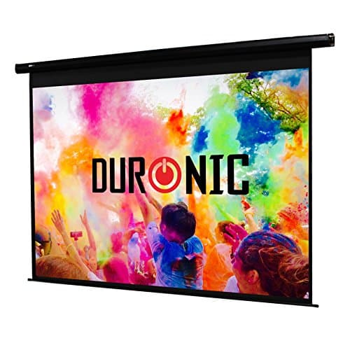 Image of Duronic EPS133/169 HD Projector Screen 133" (Screen: 295cm(w) X 165cm(h))- 16:9 Widescreen Matte White Screen - Electric Motorised switch control