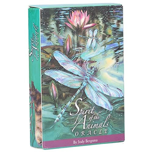 Image of Dawwoti Oracle Cards Tarot, 52-card Mystic Fate Forecasting Divination Fortunetelling Card Deck Small English Sacred Animal Spirit Deck Dimension Cards for Family Entertainment