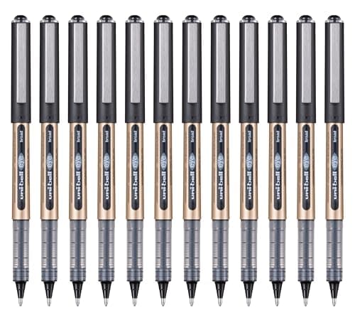 Image of uni-ball Eye Broad Liquid Ink Rollerball UB-150E-10 Black 1mm Box 12 Pcs