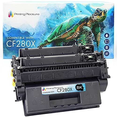 Image of Printing Pleasure 2 Compatible CF280X 80X Toner Cartridges for HP LaserJet Pro 400 M401A M401D M401DN M401DNE M401DW M401N MFP M425DN MFP M425DW - Black, High Yield