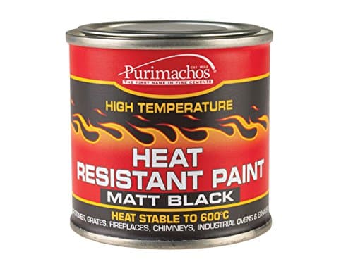 Image of Everbuild Heat Resistant Paint – High Temperature Resistance – Easy To Apply – Black – 125ml
