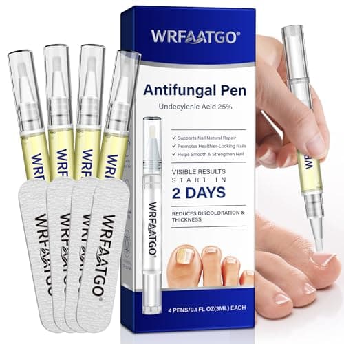 Image of 4Pcs Fungal Nail Treatment Pens, Nail Fungus Repair Pen, Nail Care Pen to Damaged & Discoloured Nails, Helps Strengthen and Improves Appearance of Toenails and Fingernails, Precise Application
