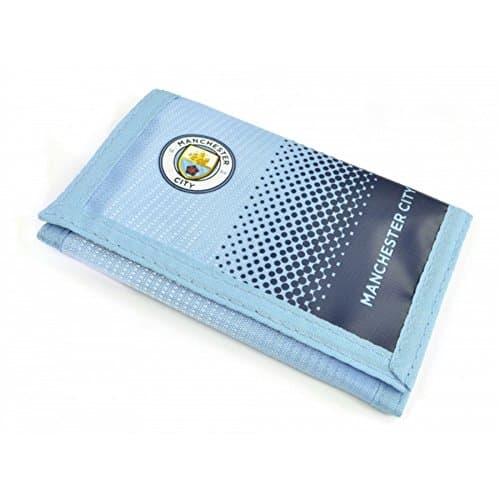 Image of Manchester City FC Official Football Fade Design Wallet (One Size) (Light Blue/Navy)