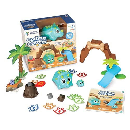 Image of Learning Resources Coding Critters Rumble & Bumble, Your First Coding Friends for Early STEM Learning, Interactive Pet-Themed Toys, Screen-Free Programming with Fun Coding Games
