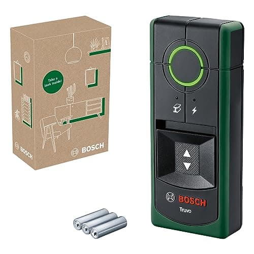 Image of Bosch detector Truvo 2nd gen. (easy one-button handling, simple detection of live cables & metal wall scanner up to 70mm, in E-Commerce cardboard box)