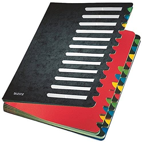 Image of Leitz 59140095 A4 Colour Desk Organiser, 24 Dividers, Black