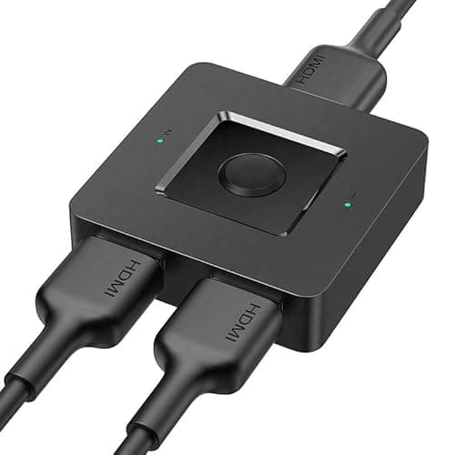 Image of Orco 4K@60Hz HDMI Switch Bi-Directional, Aluminum HDMI Splitter 2 in 1 Out or 1 in 2 Out, Support 4K 3D 1080P, Switcher for PS5, PS4, Xbox, Roku, Apple TV, HDTV, Monitor (2 Port HDMI Splitter)