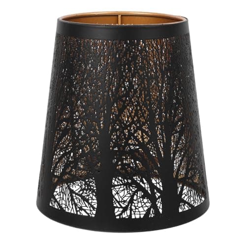 Image of Ciieeo E27 Metal Lampshade with Hollow Tree Pattern for Table and Floor Lamps Decorative Modern Lighting Shade 5.94X5.71X5.71In
