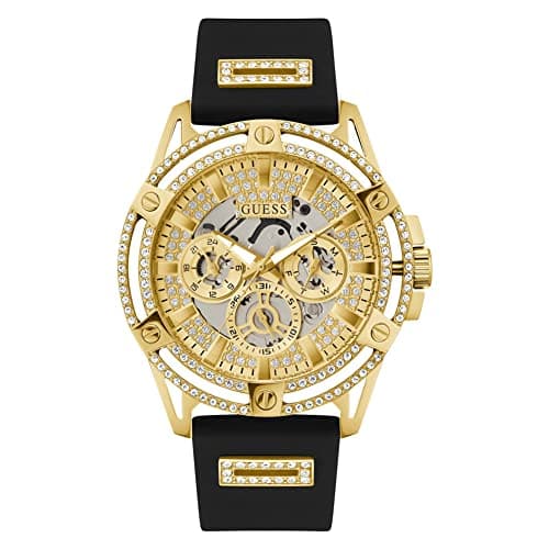 Image of GUESS Men Analog Quartz Watch with Silicone Strap GW0537G2