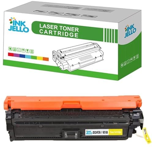 Image of InkJello Remanufactured CE342A Toner Cartridge Replacement for HP LaserJet Enterprise 700 Color MFP M775dn, MFP M775f, MFP M775z, MFP M775z+ Yellow (1 Pack)